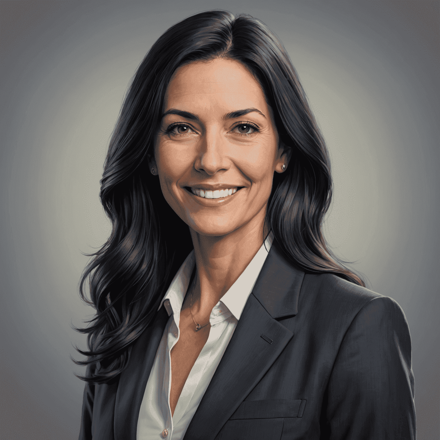 Portrait of Jane Smith, a software optimization expert. She has long black hair, a friendly smile, and is wearing a professional blazer.